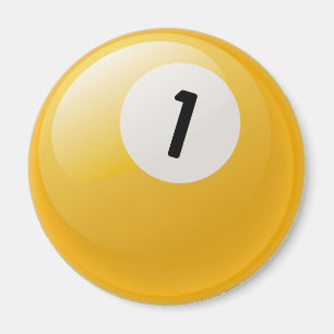 AIMANT BOULE DE BILLARDS DU NUMÉRO UN