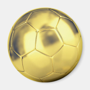 Aimant Boule de football en or Faux