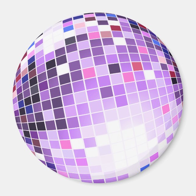 Aimant Boule Disco, Boule Parties scintillant ou balle mi (Devant)