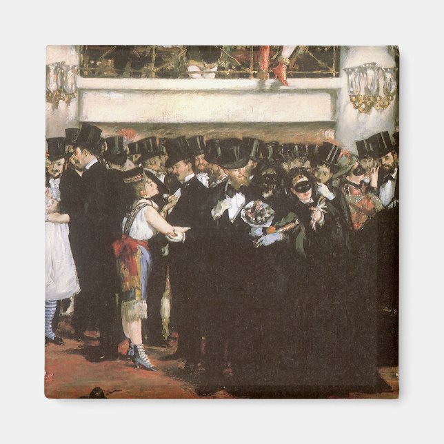 Aimant Boule masquée à l'Opéra par Edouard Manet (Devant)