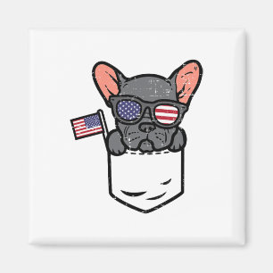 Aimant Bouledogue Français Pocket Frenchie Américain État