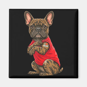 Aimant Bouledogue français présentant un bouledogue franç
