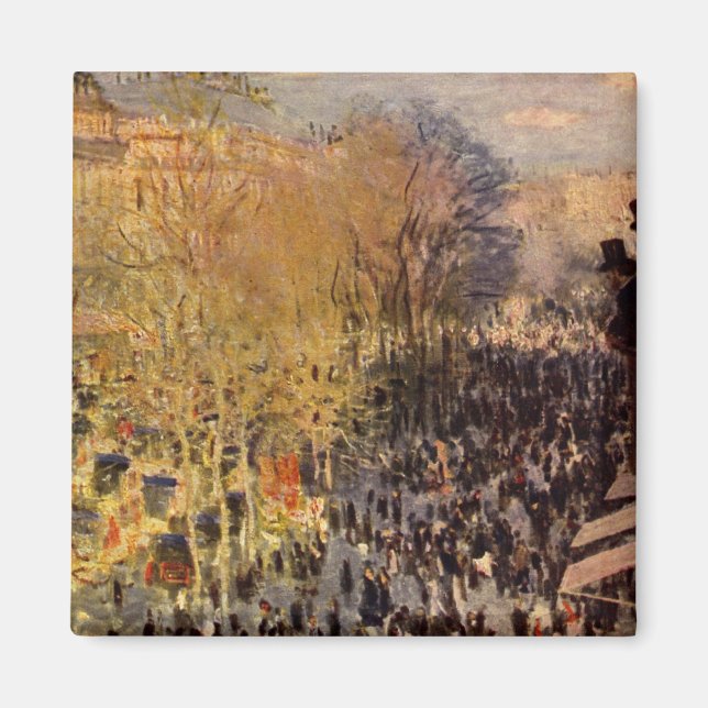 Aimant Boulevard des Capucines par Claude Monet, Art nouv (Devant)