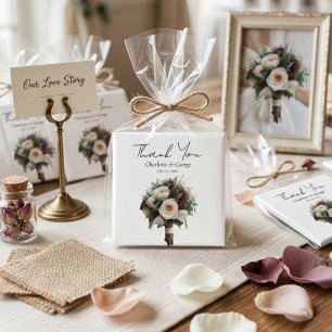 Aimant Bouquet de mariage rustique Fleurs Faveurs de mari