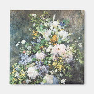 Aimant Bouquet de printemps de Pierre Renoir, Fleurs Vint