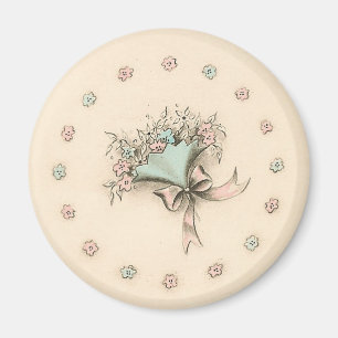 Aimant Bouquet vintage