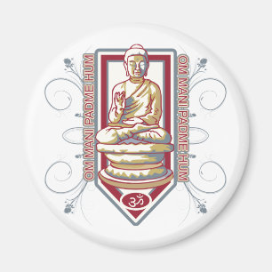 Aimant Bourdonnement de Bouddha OM Mani Padma