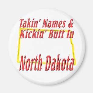 Aimant Bout du Dakota du Nord - de Kickin