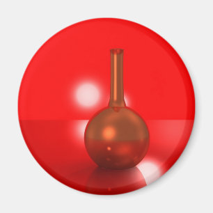 Aimant bouteille rouge