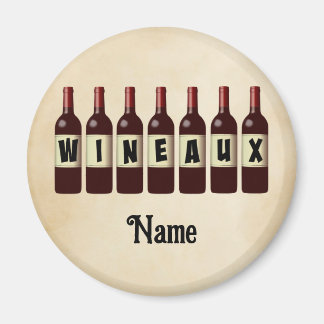 Aimant Bouteilles de vin rouge Wineaux Customisées