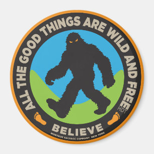 Aimant Bouton coloré Bigfoot