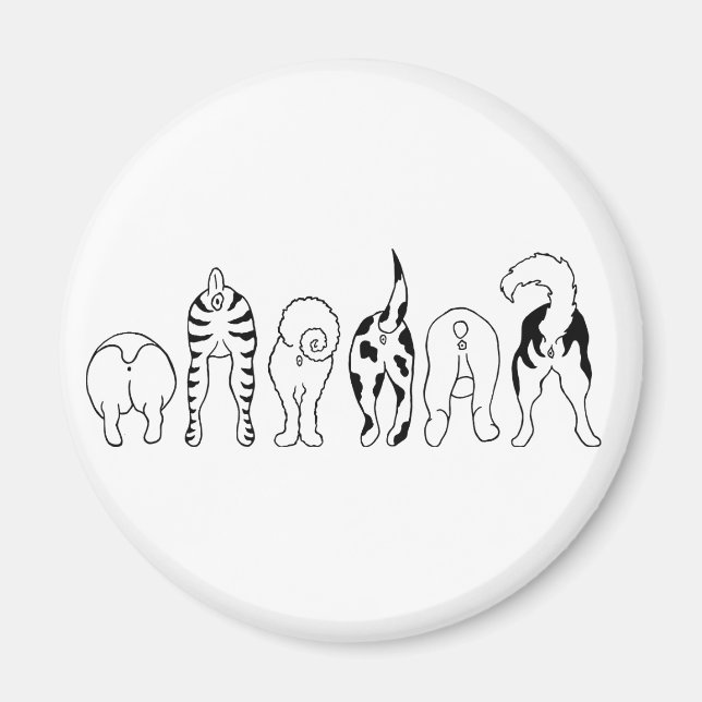 Aimant Boutons de chien (Devant)