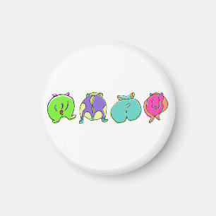 Aimant Boutons de hamster colorés