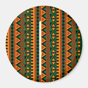 Aimant Boutons Motifs africains Zigzag Belle culture