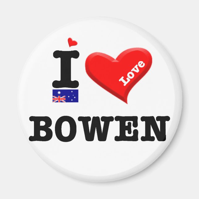 Aimant BOWEN - I Love (Devant)