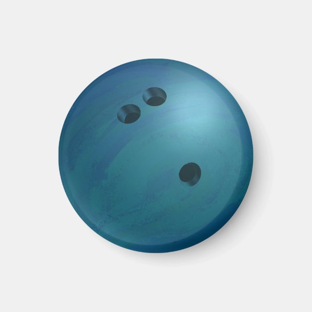 Aimant Bowling Ball Blue (Devant)