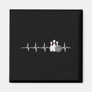 Aimant Bowling Heartbeat Funny Bowler League Team Don Me