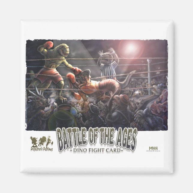 Aimant Boxe de dinosaure (Devant)