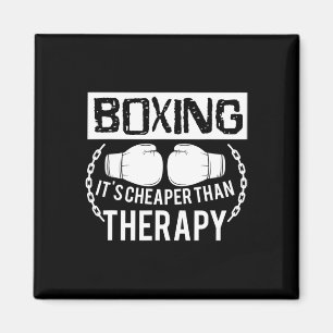 Aimant Boxe drôle mieux que thérapie Gants Amateurs Gif