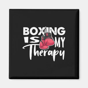 Aimant Boxe Est Ma Thérapie Drôle Citation Citation Gym F