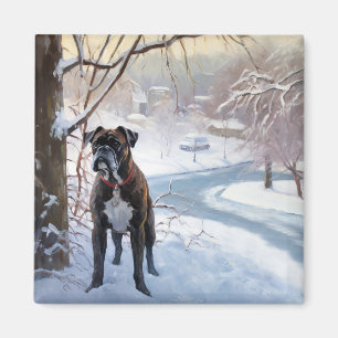 Aimant Boxe Laisser Neige Noël