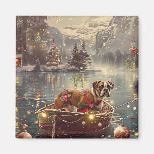 Aimant Boxer Christmas Festive Voyage