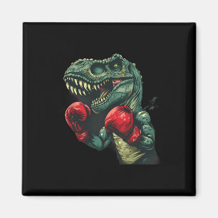 Aimant Boxeur Dinosaure Boxeur Dino Kickboxing T-rex Boxe