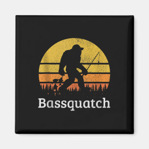 Aimant Bquatch drôle B pêche Sasquatch Bigfoot Vintage 