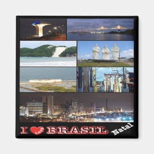 Aimant BR - Brésil - Natal - I Love