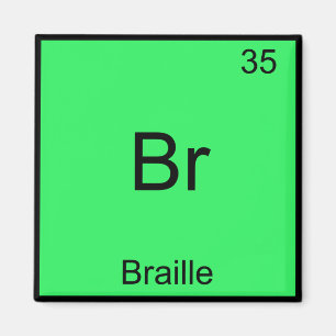 Aimant Br - Chemise symbole d'élément de chimie drôle en