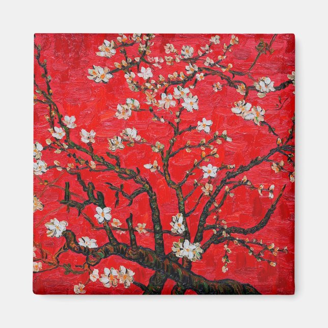 Aimant Branches d'Amandiers en fleurs, Van Gogh (Devant)