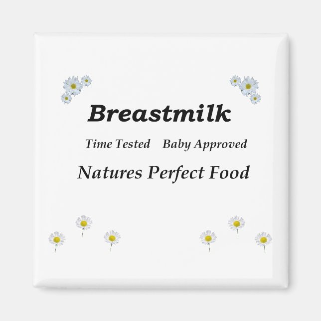Aimant Breastmilk Natures nourriture parfaite (Devant)