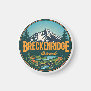 Aimant Breckenridge colorado Montagnes Rocheuses vintage