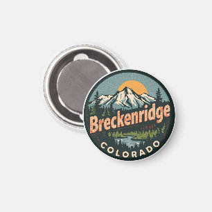 Aimant Breckenridge colorado Rocky Mountain de style vint