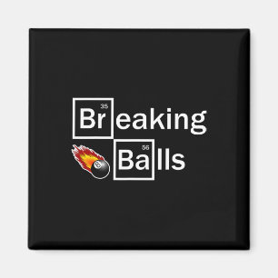 Aimant Bref Billard Joueur Billard Snooker 8 Ball Funny