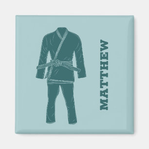 Aimant Brésilien Jiu Jitsu BJJ Gi Uniforme Personnalisé