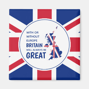 Aimant BREXIT Grande-Bretagne toujours grande Union Jack 