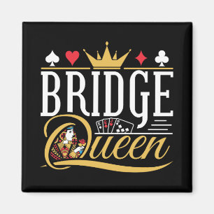 Aimant Bridge Queen Card Game Women