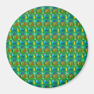 Aimant Brightly colored modern abstract design 