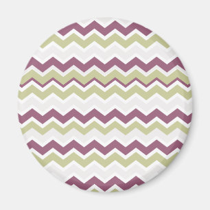 Aimant Brique décorée d'un monogramme de Chevron