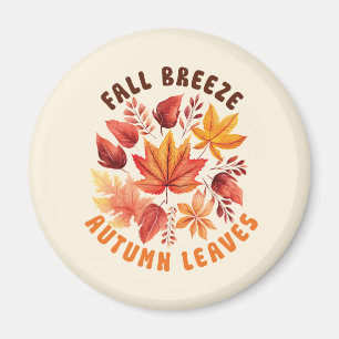 Aimant Brise D'Automne, Feuilles D'Automne - Charbon D'Au