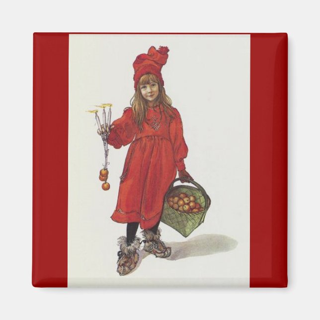 Aimant Brita (Iduna) avec bougies et corbeille de pomme (Devant)