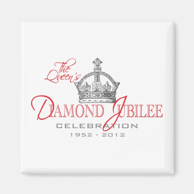 Aimant British Diamond Jubilee - Royal Souvenir (Devant)