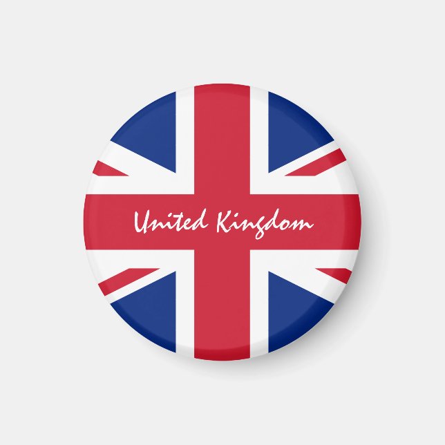 Aimant British Flag & UK - Voyage, sport /Royaume-Uni (Devant)