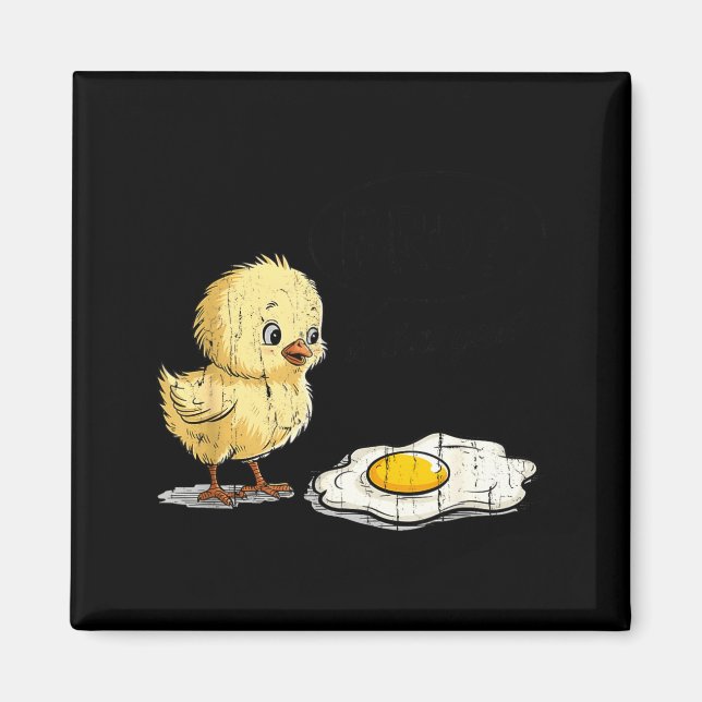 Aimant Bro Is That You, Funny Chick And Egg  (Devant)