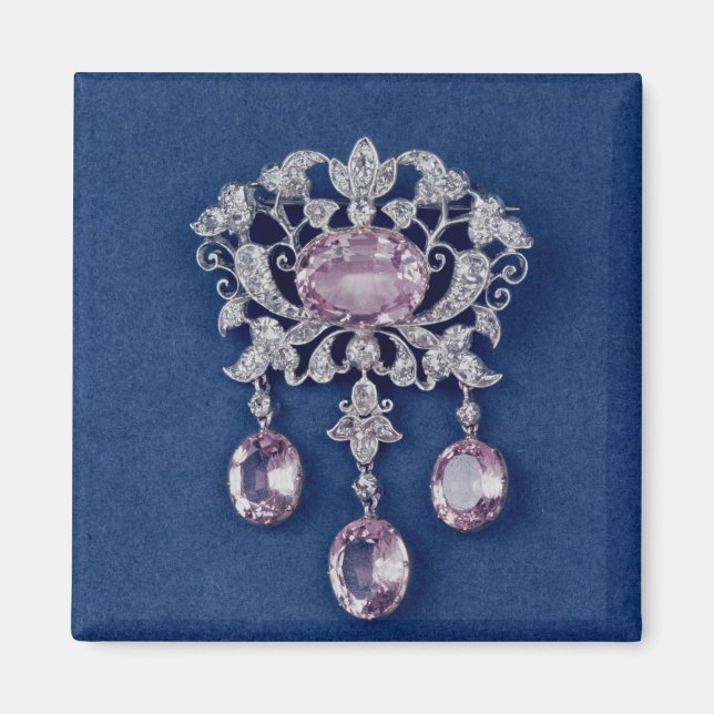 Aimant Broche en forme de fleur, vers 1780 (Devant)