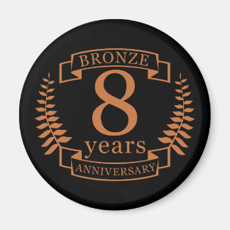 Aimant Bronze huitième anniversaire mariage 8 ans