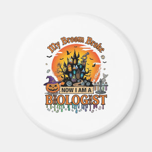 Aimant Broom Broke Biologiste Halloween Château Hanté Cit