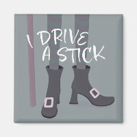 Broomstick sorcière lecteur Halloween drôle