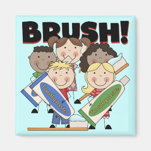 Aimant Brosse tes t-shirts et cadeaux pour dents